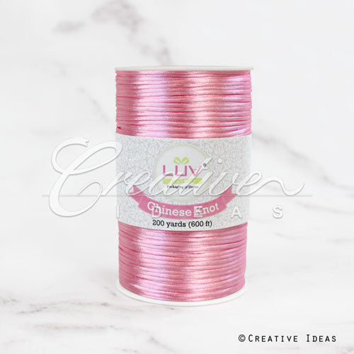 2Mm Rat-Tail (Chinese Knot) - 200 Yards (Pink)