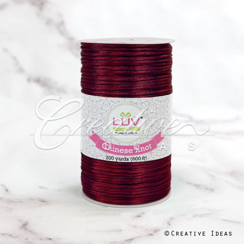 2Mm Rat-Tail (Chinese Knot) - 200 Yards (Wine)