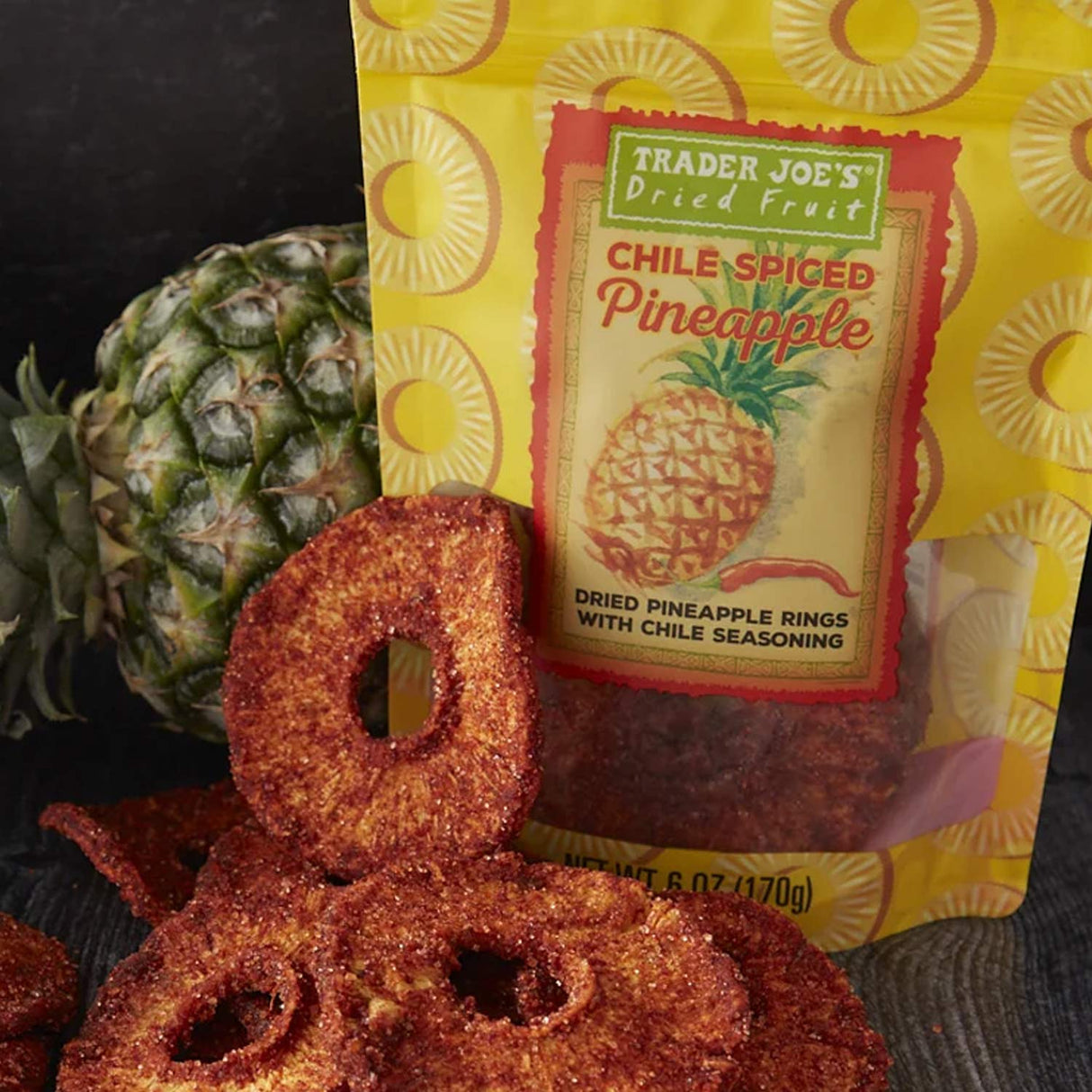 Trader Joe's Chile Spiced Pineapple Sweet & Spicy Snack 6 Oz