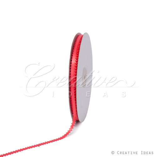3/16" Double Face Picot Ribbon - 50 Yards (Coral)