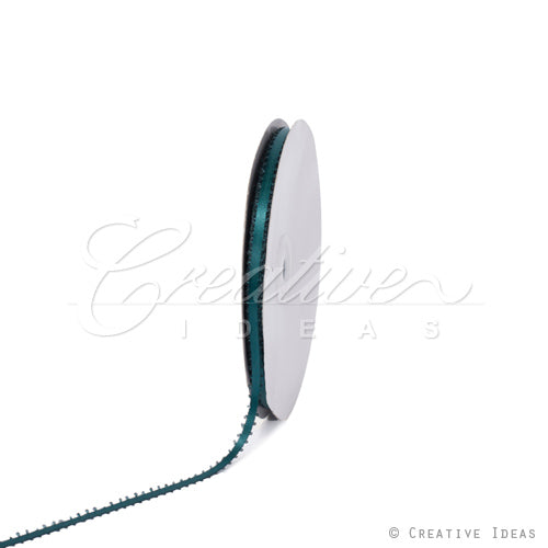 3/16" Double Face Picot Ribbon - 50 Yards (Hunter Green)