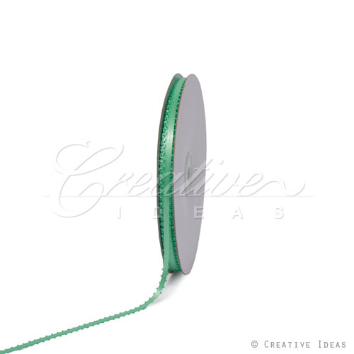 3/16" Double Face Picot Ribbon - 50 Yards (Mint Green)