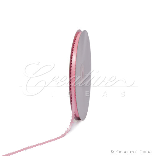 3/16" Double Face Picot Ribbon - 50 Yards (Pink)