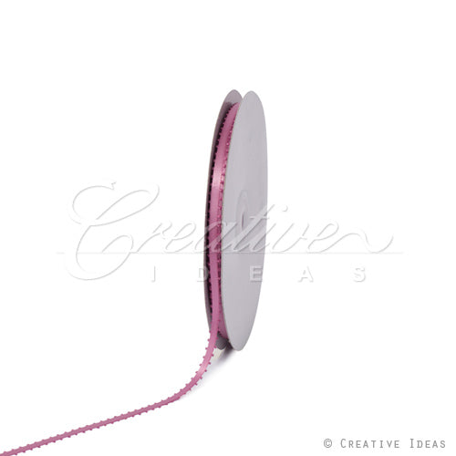 3/16" Double Face Picot Ribbon - 50 Yards (Rosy Mauve)