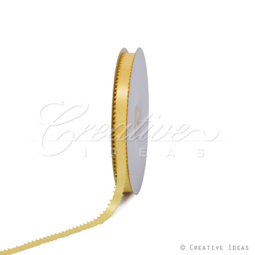 3/8" Double Face Picot Ribbon - 50 Yards (Canary)