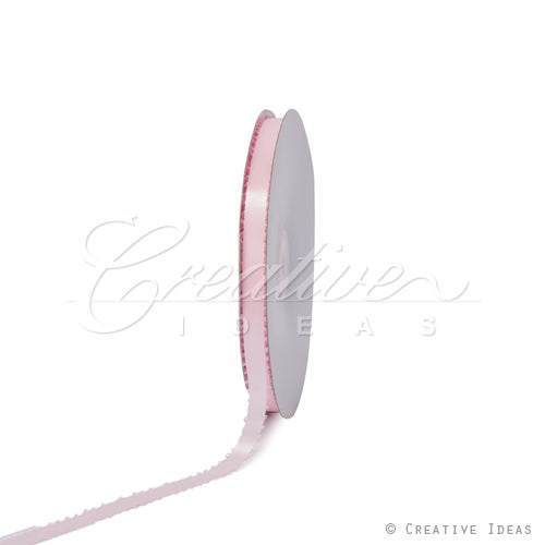 3/8" Double Face Picot Ribbon - 50 Yards (Light Pink)