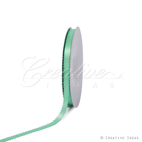 3/8" Double Face Picot Ribbon - 50 Yards (Mint Green)
