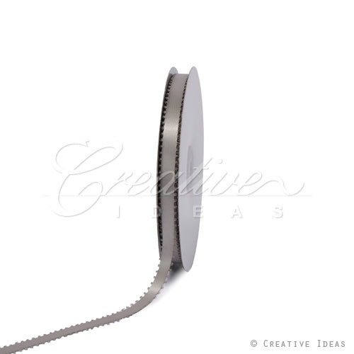 3/8" Double Face Picot Ribbon - 50 Yards (Silver)