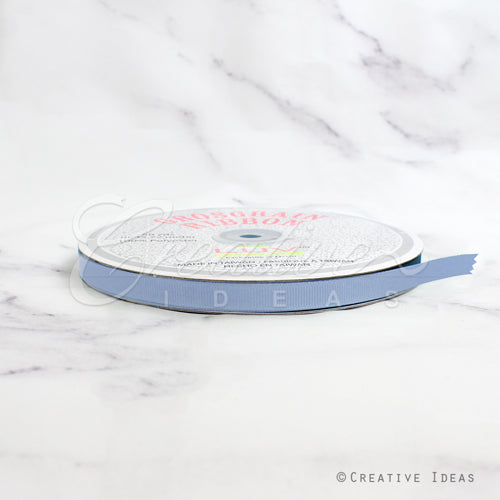 3/8" Grosgrain Ribbon - 50 Yards (Denim Blue)