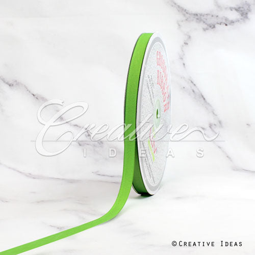 3/8" Grosgrain Ribbon - 50 Yards (Apple Green)