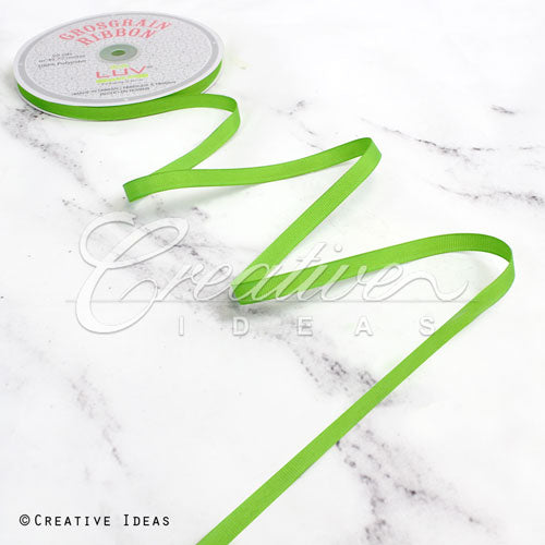 3/8" Grosgrain Ribbon - 50 Yards (Apple Green)