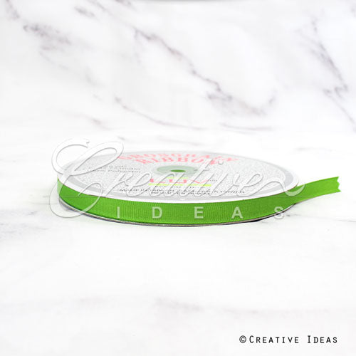 3/8" Grosgrain Ribbon - 50 Yards (Apple Green)