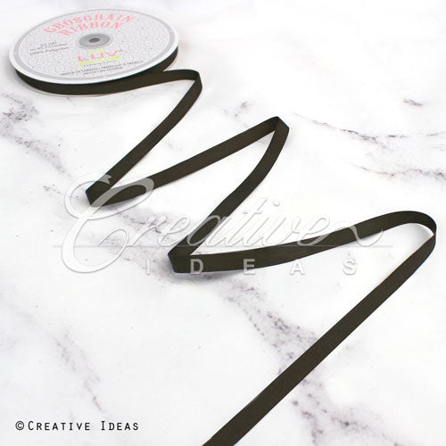 3/8" Grosgrain Ribbon - 50 Yards (Brown)