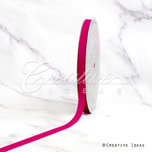 3/8" Grosgrain Ribbon - 50 Yards (Hot Pink)