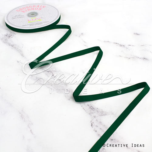 3/8" Grosgrain Ribbon - 50 Yards (Hunter Green)