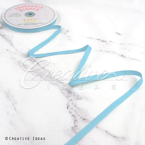 3/8" Grosgrain Ribbon - 50 Yards (Light Blue)