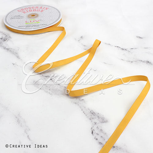 3/8" Grosgrain Ribbon - 50 Yards (Light Gold)