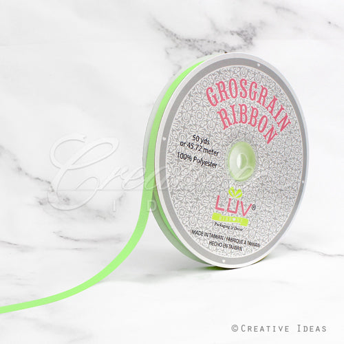 3/8" Grosgrain Ribbon - 50 Yards (Mint Green)
