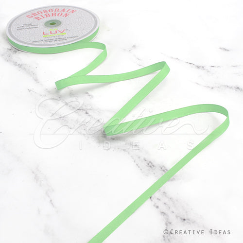 3/8" Grosgrain Ribbon - 50 Yards (Mint Green)