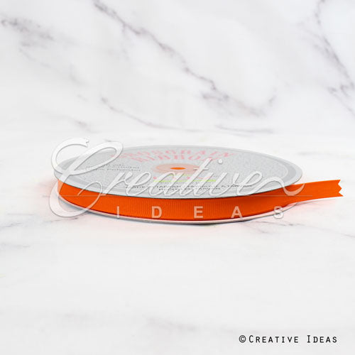 3/8" Grosgrain Ribbon - 50 Yards (Orange)