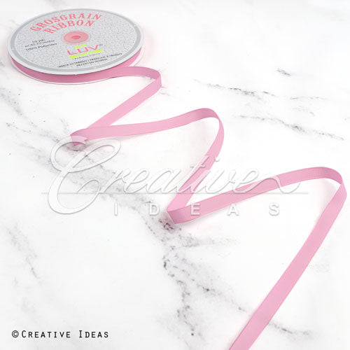 3/8" Grosgrain Ribbon - 50 Yards (Rose)