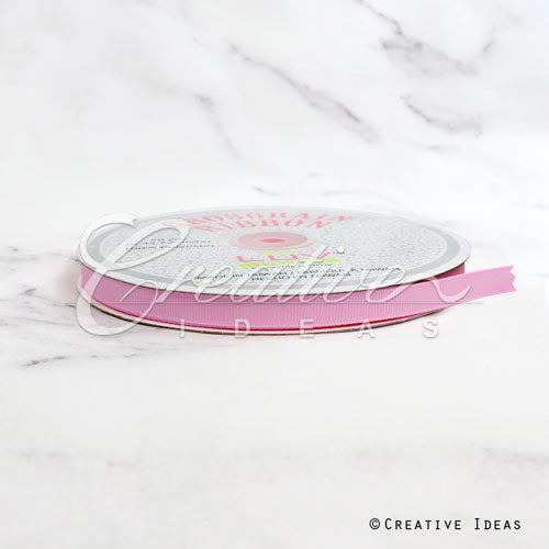 3/8" Grosgrain Ribbon - 50 Yards (Rose)