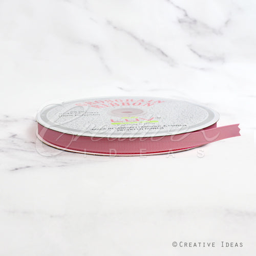 3/8" Grosgrain Ribbon - 50 Yards (Rosy Mauve)