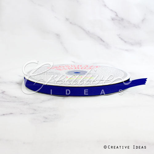 3/8" Grosgrain Ribbon - 50 Yards (Royal Blue)