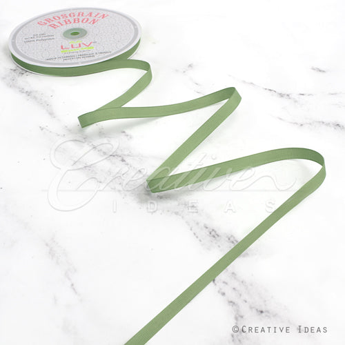 3/8" Grosgrain Ribbon - 50 Yards (Sage)