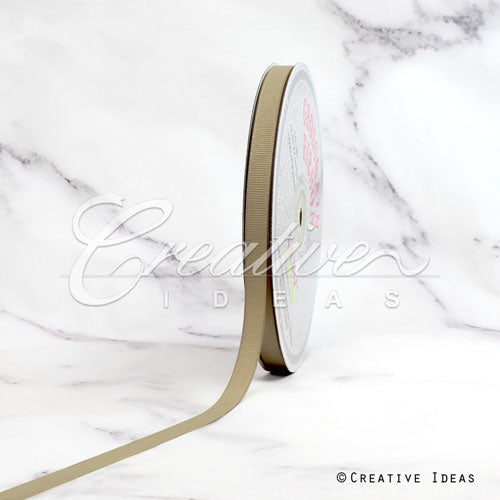 3/8" Grosgrain Ribbon - 50 Yards (Toffee)