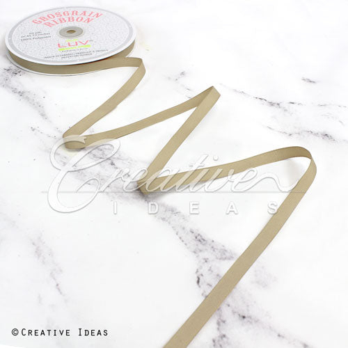 3/8" Grosgrain Ribbon - 50 Yards (Toffee)