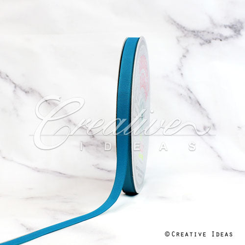 3/8" Grosgrain Ribbon - 50 Yards (Turquoise)