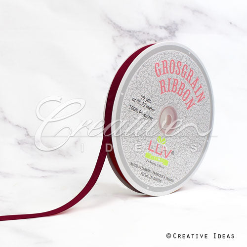 3/8" Grosgrain Ribbon - 50 Yards (Wine)
