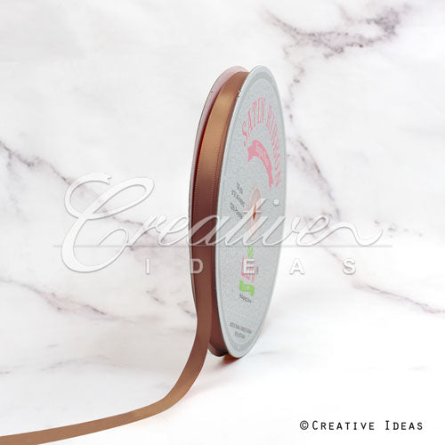 3/8" Single Face Satin-100 Yds (Acorn)