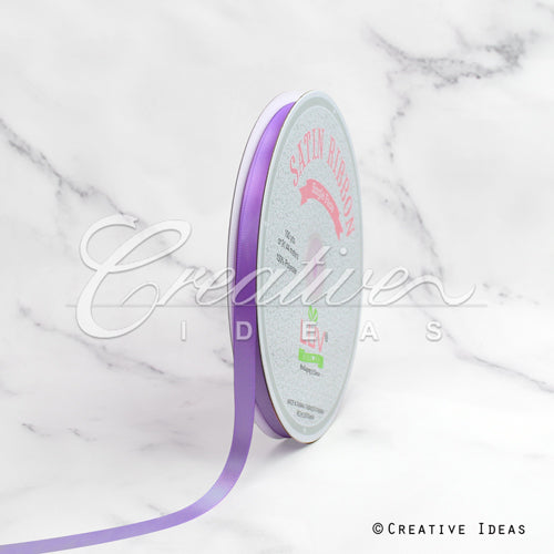 3/8" Single Face Satin-100 Yds (Ube)