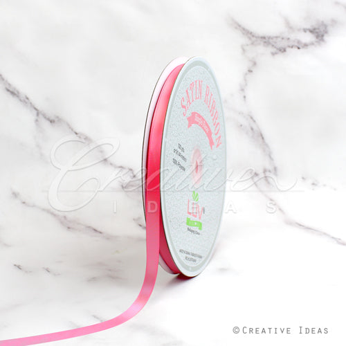 3/8" Single Face Satin Ribbon - 100 Yards (Baby Doll Pink)