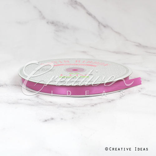3/8" Single Face Satin Ribbon - 100 Yards (Colonial Rose)