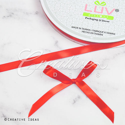 3/8" Single Face Satin Ribbon - 100 Yards (Coral)