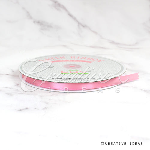 3/8" Single Face Satin Ribbon - 100 Yards (Dusty Pink)