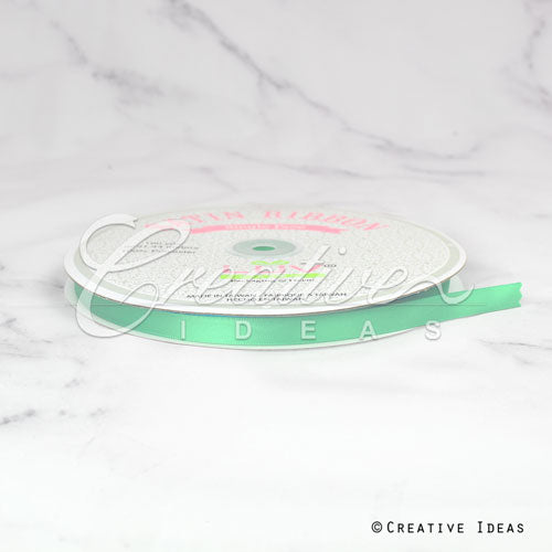 3/8" Single Face Satin Ribbon - 100 Yards (Mint Green)
