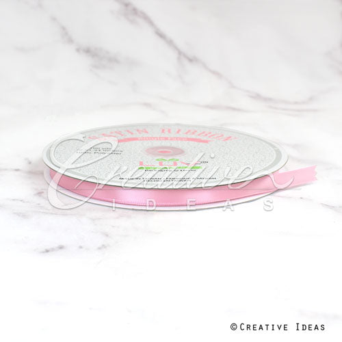 3/8" Single Face Satin Ribbon - 100 Yards (Pink)