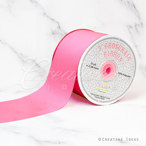 3" Grosgrain Ribbon - 25 Yards (Baby Doll Pink)