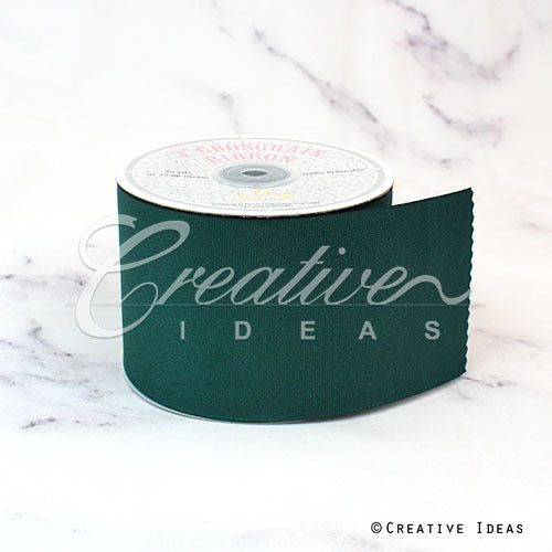 3" Grosgrain Ribbon - 25 Yards (Hunter Green)