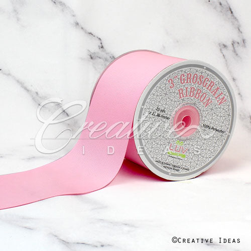 3" Grosgrain Ribbon - 25 Yards (Pink)