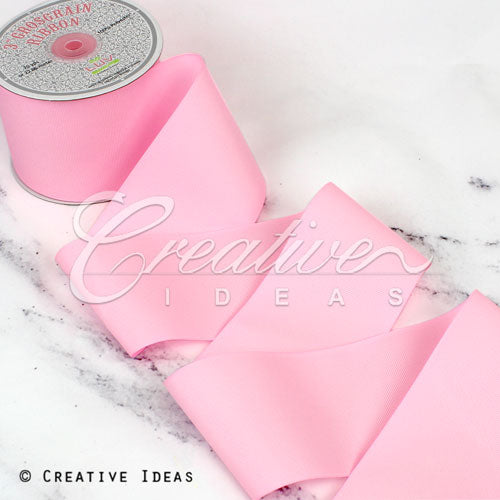 3" Grosgrain Ribbon - 25 Yards (Pink)