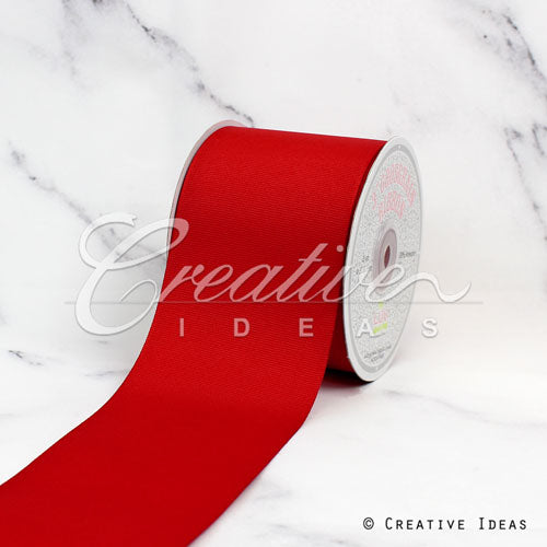 3" Grosgrain Ribbon - 25 Yards (Red)