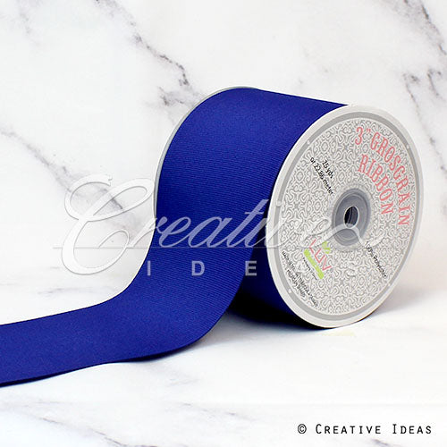 3" Grosgrain Ribbon - 25 Yards (Royal Blue)