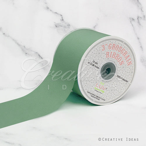 3" Grosgrain Ribbon - 25 Yards (Sage)