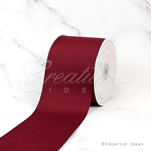 3" Grosgrain Ribbon - 25 Yards (Scarlet Red)