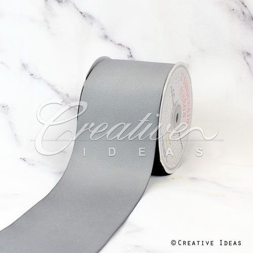 3" Grosgrain Ribbon - 25 Yards (Silver)